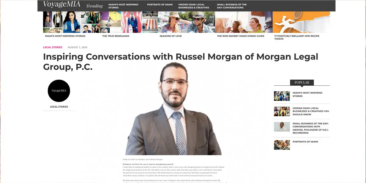 Experienced Legal Advocacy with Russel Morgan