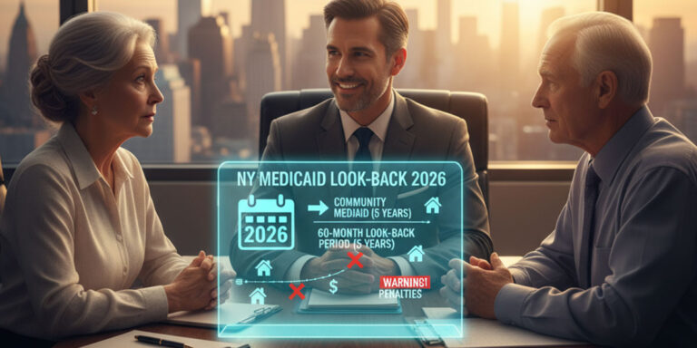 Medicaid look back period NY 2026