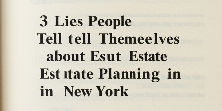3 Lies People Tell Themselves about Estate Planning in New York