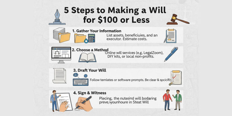5 Steps to Making a Will for $100 or less