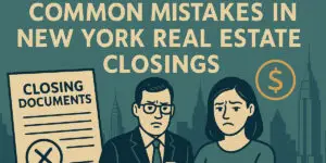 Common Mistakes in New York Real Estate Closings