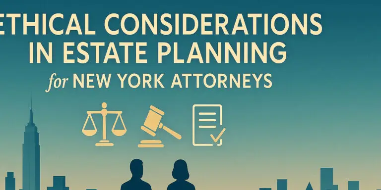 Ethical Considerations in Estate Planning for New York Attorneys