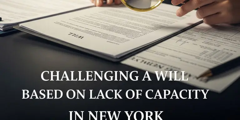 Challenging a Will Based on Lack of Capacity in New York