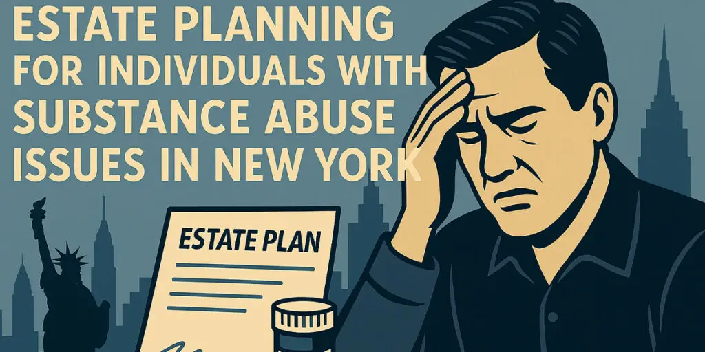 Estate Planning for Individuals with Substance Abuse Issues in New York
