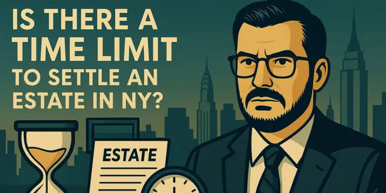Is there a time limit to settle an estate in NY